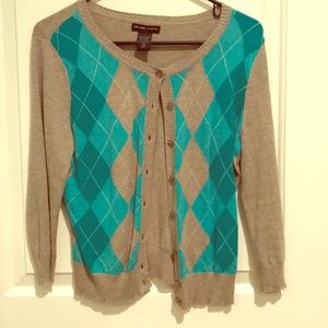 Argyle cardigan